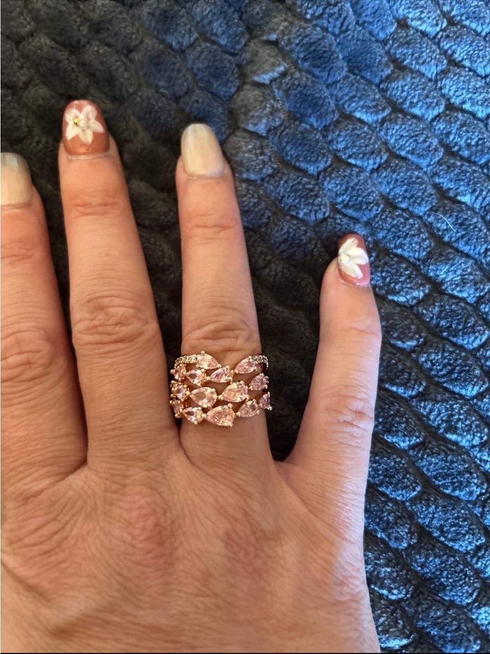 Bomb party ring, size 7